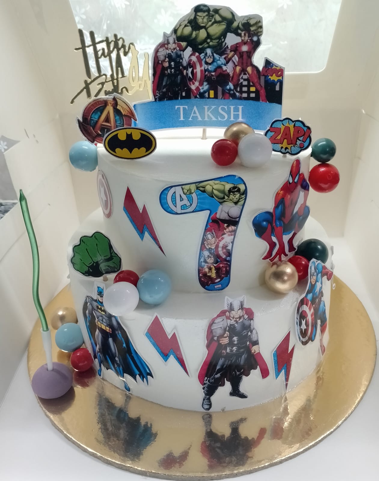 Avengers Theme Cake