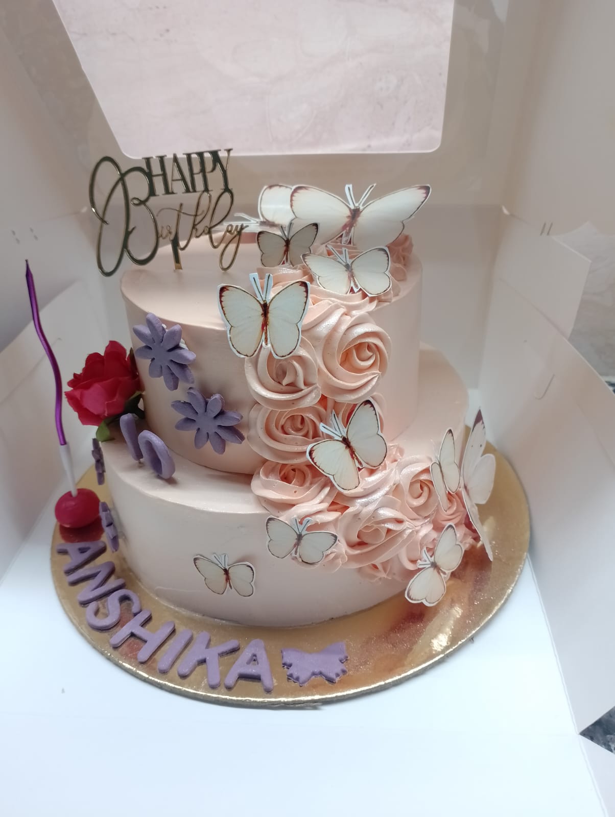 Butterfly Theme Cake